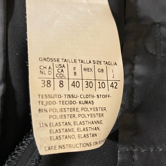 Weekend by Maxmara Black Sella Cropped Pants size 8 - Picture 7 of 10